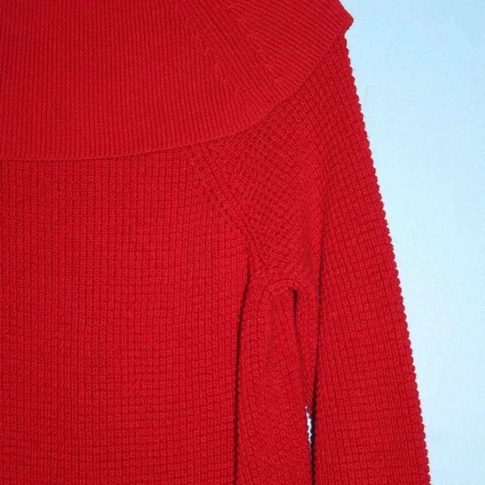 MICHAEL MICHAEL KORS XS Red Cowl Neck Sweater